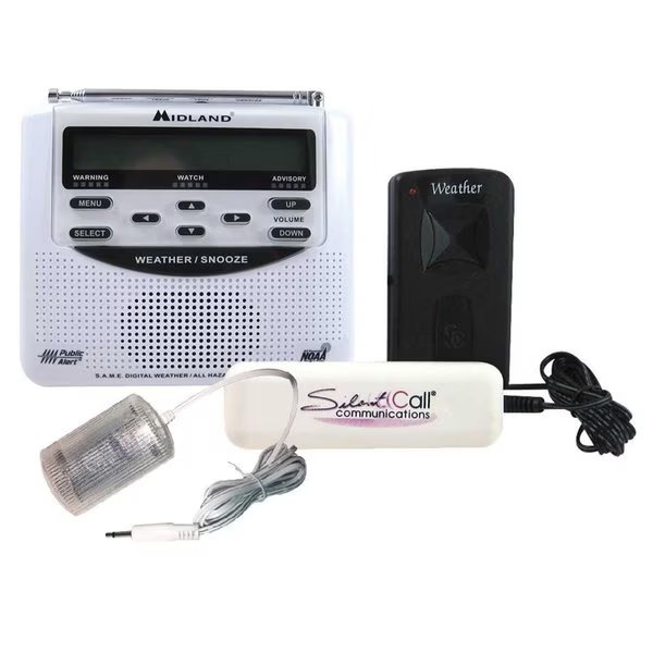 Midland Weather Alert Radio with  Light & Bed Shaker, Exotic, Mfr#: EX1575425